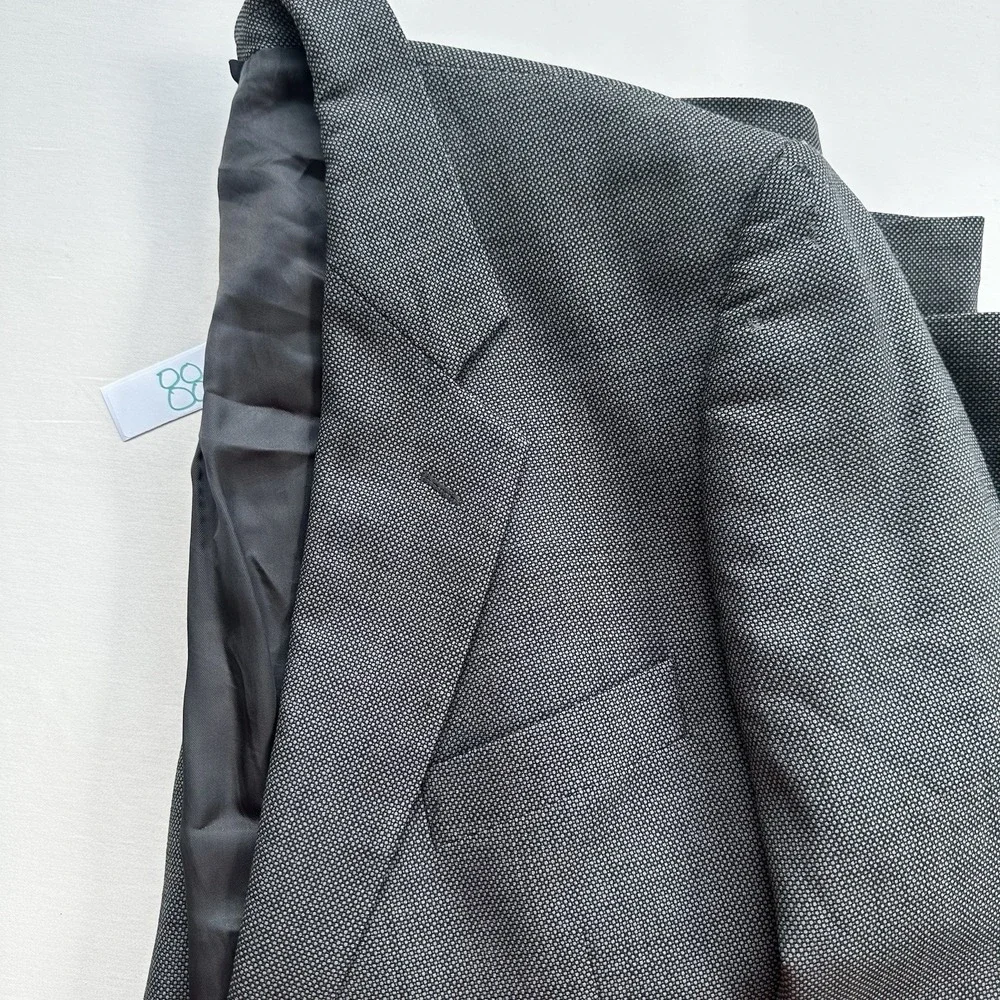 Brooks Brothers Gray Sports Coat Blazer Jacket Mens 44R Brooksease Wool